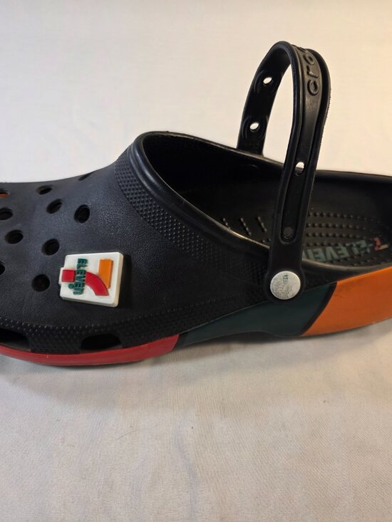 Crocs Classic  7-Eleven Sandals Black Orange  Green Red 7-11 Men\'s Size 13 main image 8